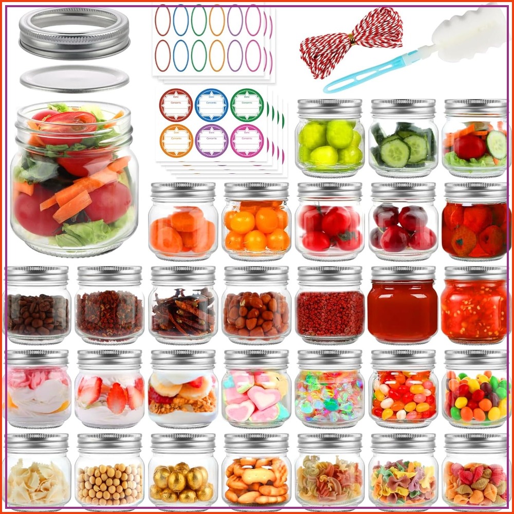 Mason Jar 8Oz - 30 Pack 8 oz Mason Jars
