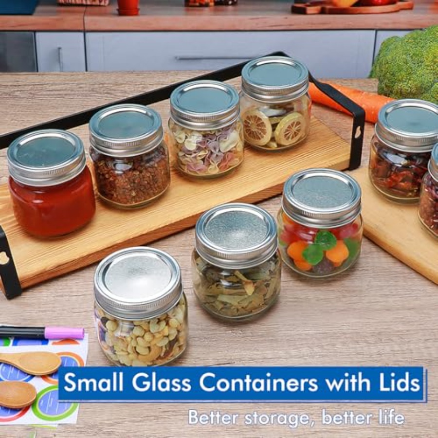 8 oz Mason Jars 4 Pack Small G - Mason Jar 8Oz 评论和价格