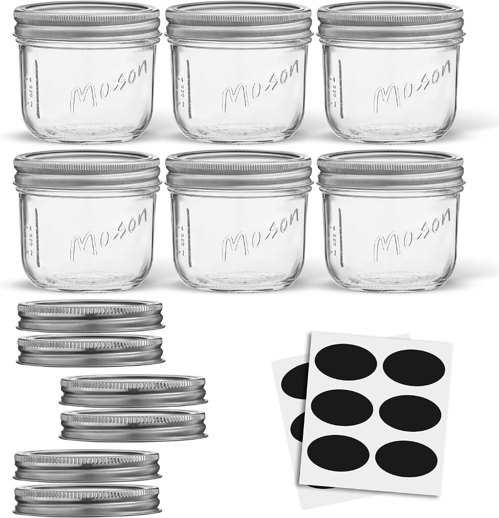 8 Oz Mason Jars with Lids, Lab - Mason Jar 8Oz 评论和价格