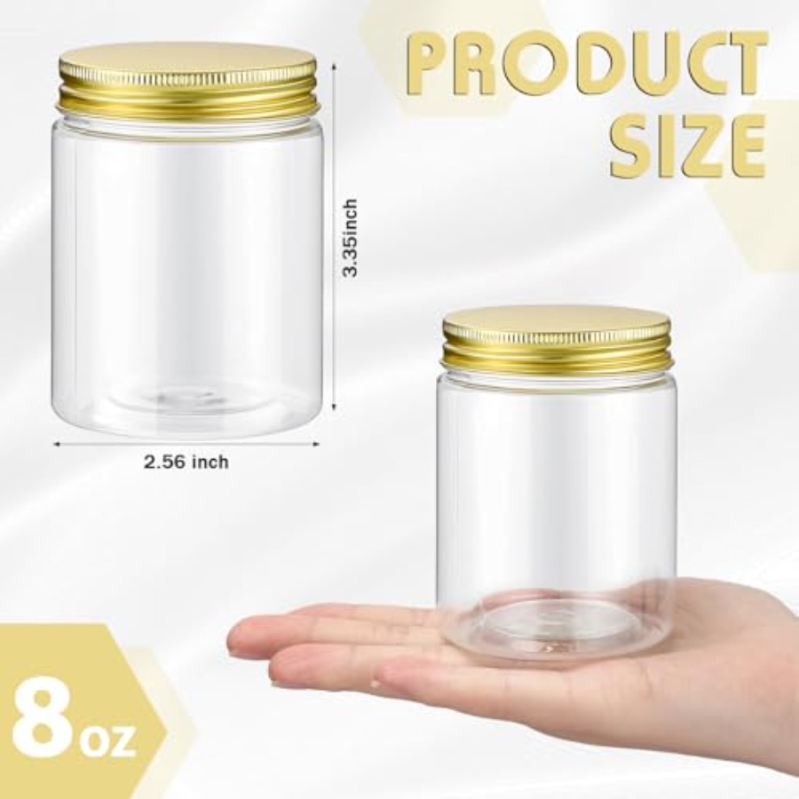 200 Pcs 8 oz Clear Plastic Mas - Mason Jar 8Oz 评论和价格