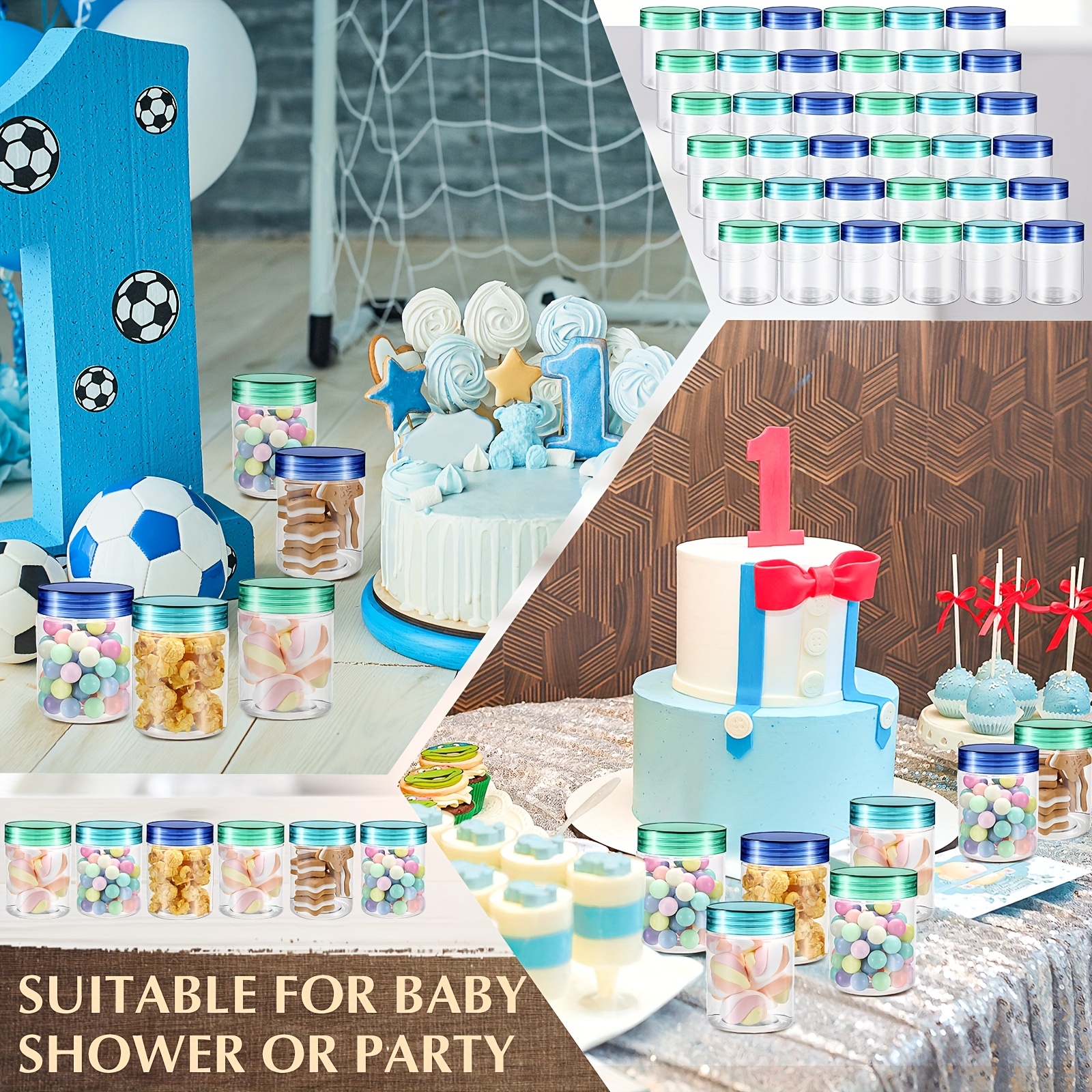 60pcs 8 Oz Plastic Jars With L - Mason Jar 8Oz 评论和价格