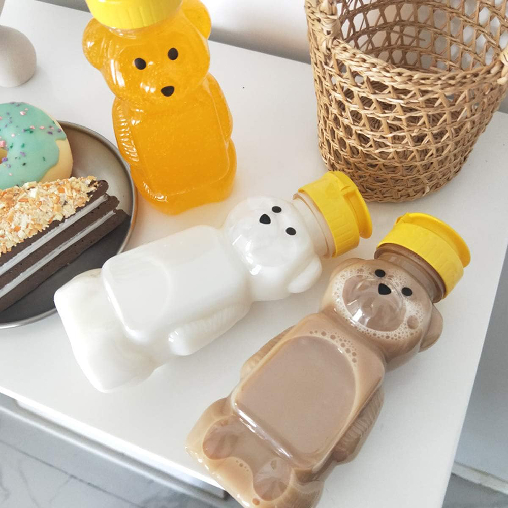 2PCS Plastic Bear Honey Bottle - Mason Jar 8Oz 评论和价格