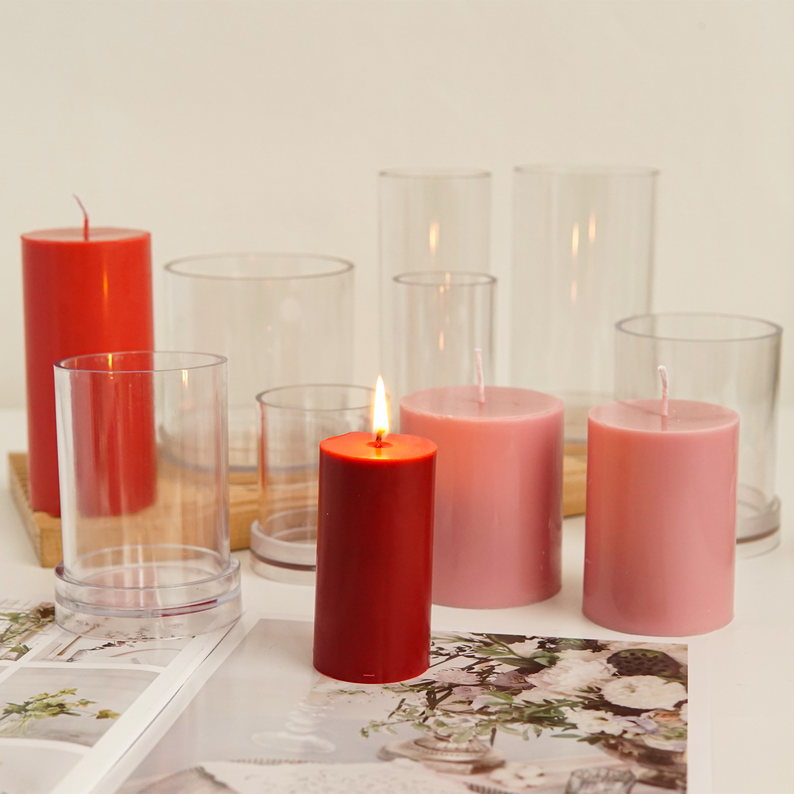 Various 3D Cylindrical Candle  - Candle Making Supplies Jars 评论和价格