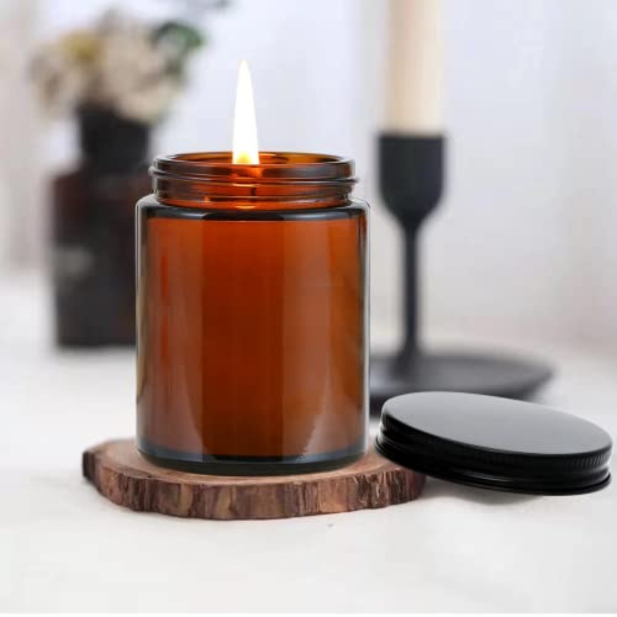 8oz Amber Candle Jars Set of 3 - Mason Jar 8Oz 评论和价格